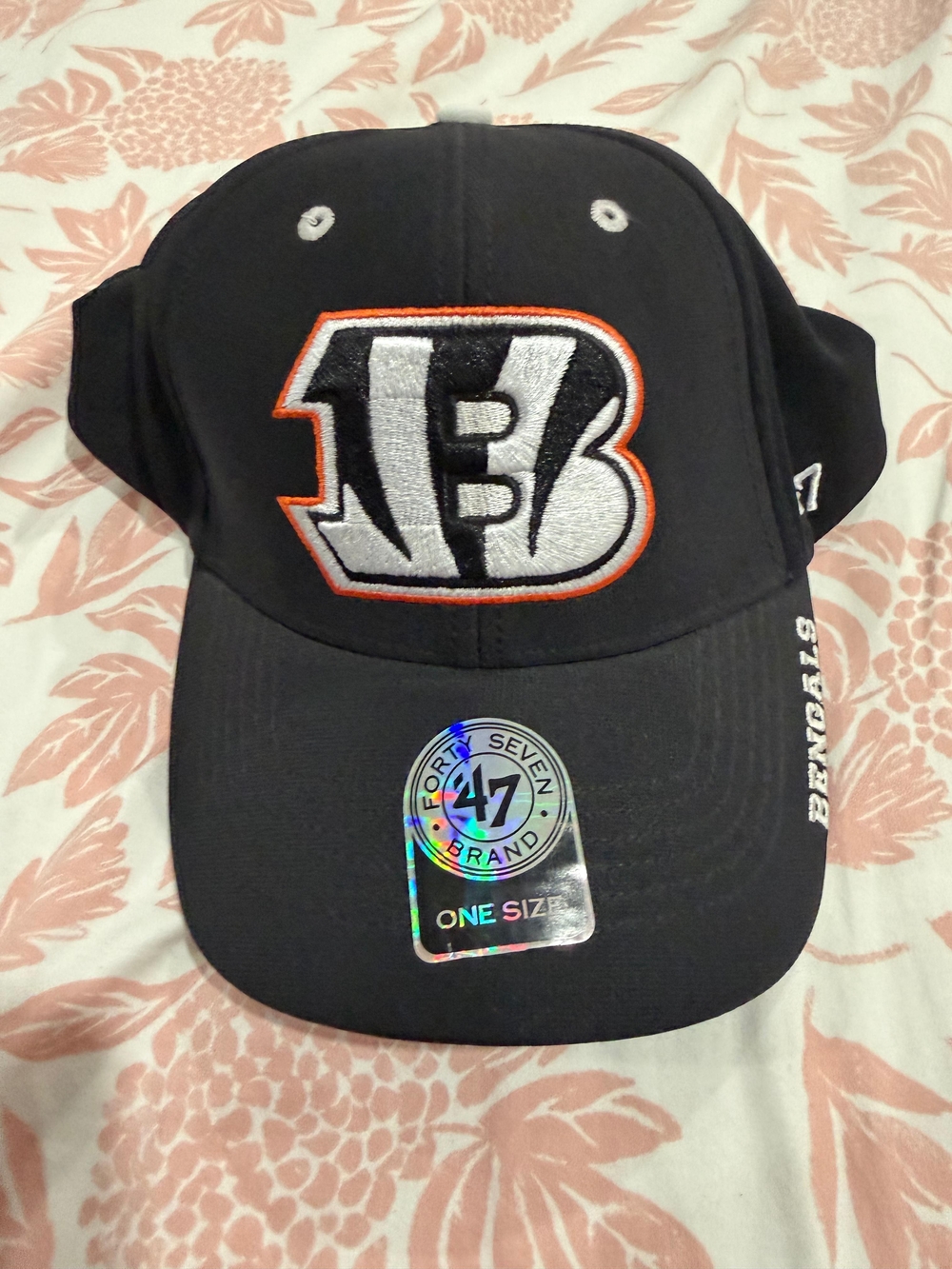Cals Black Bengals Adjustable Strapback Hat